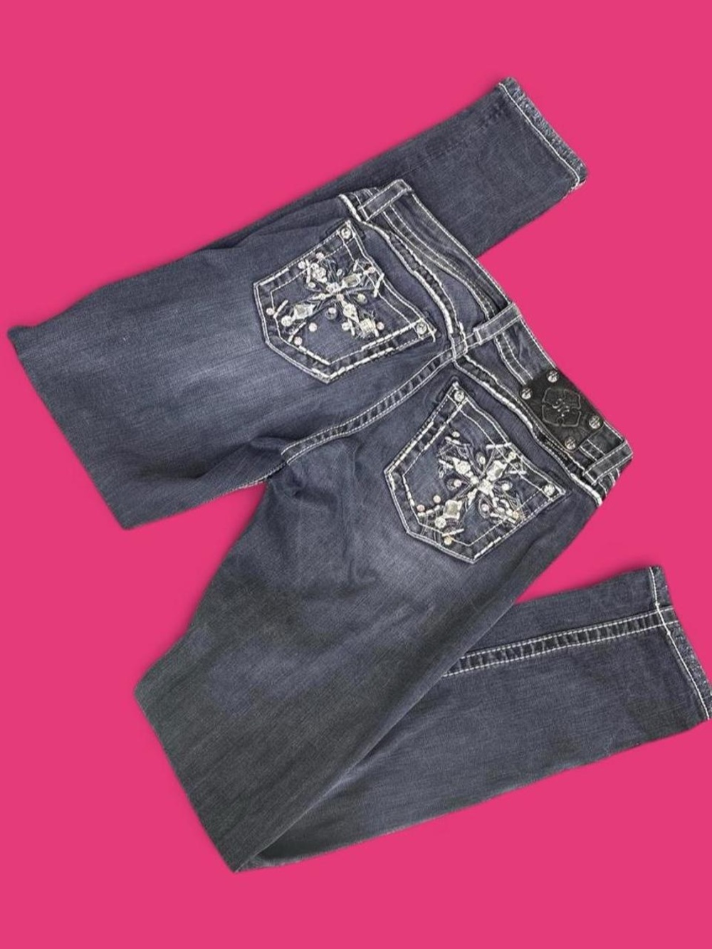 Embellished Dark Wash miss me Jeans